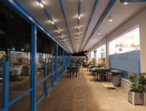 Τοποθέτηση Τεντοπέργκολας - Ανεμοφράκτες Μουλάς